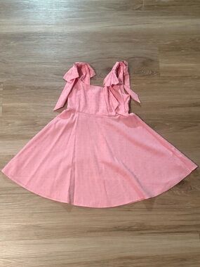 Sugar & Jade | Girls Pink Tie-Shoulder Sundress